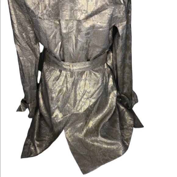 NWT Calvin Klein size small gold shimmery jacket - Picture 4 of 8